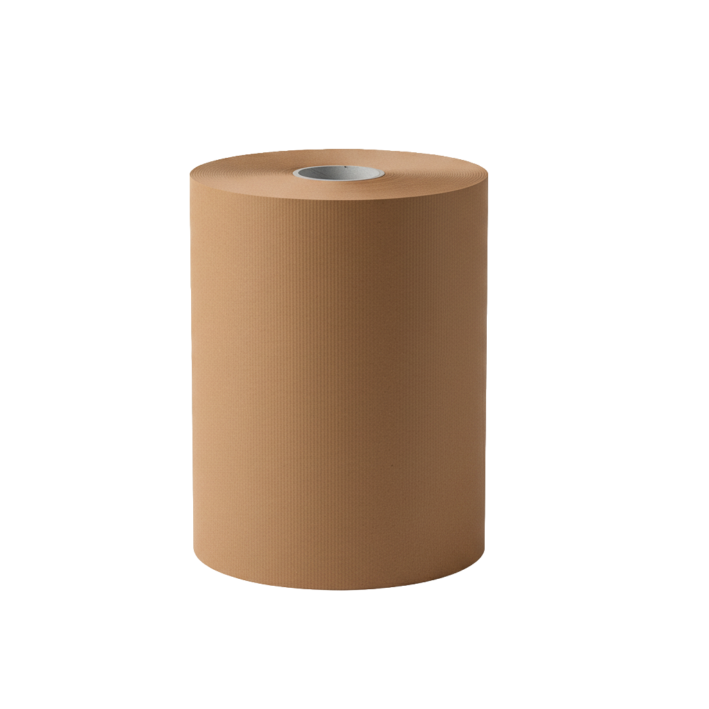 MG Ribbed Brown Kraft - Çizgili Şamua